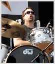 Chris Brush playing drums during Atlanta Fest